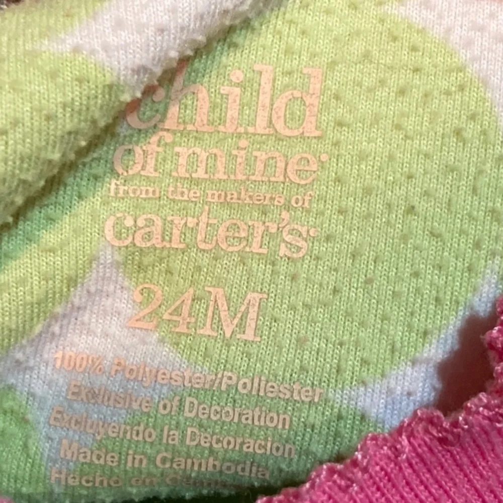 Carters butterfly‎ dot footed pajamas 24 months